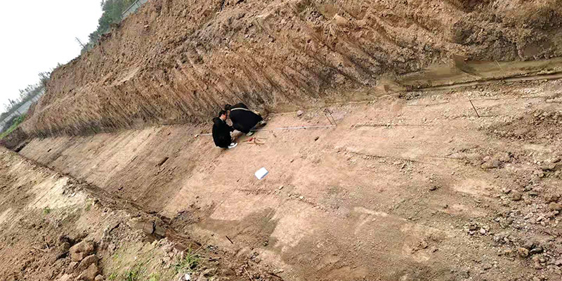 威廉希尔williamhill工业园制品堆场龙门吊基础开挖